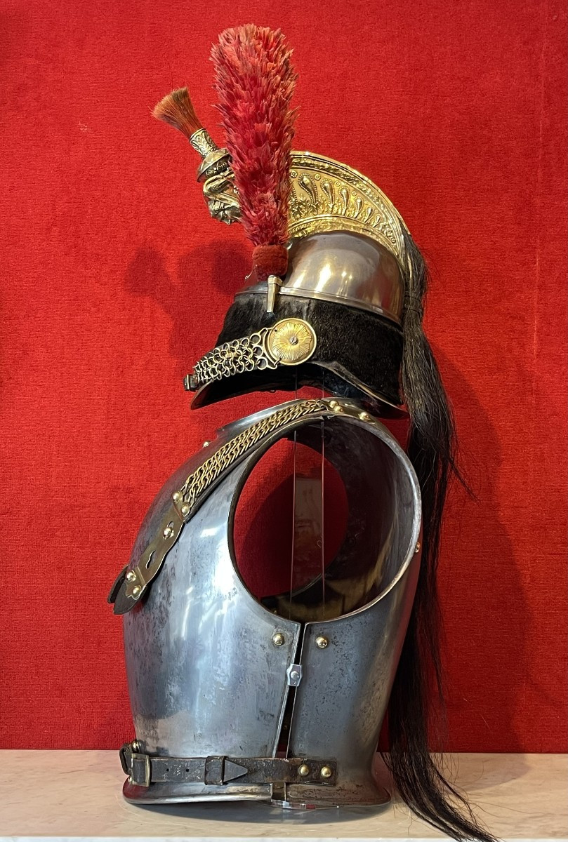 Casque et Cuirasse Troupe de Cuirassier, Cavalerie Second Empire Napoléon-photo-3