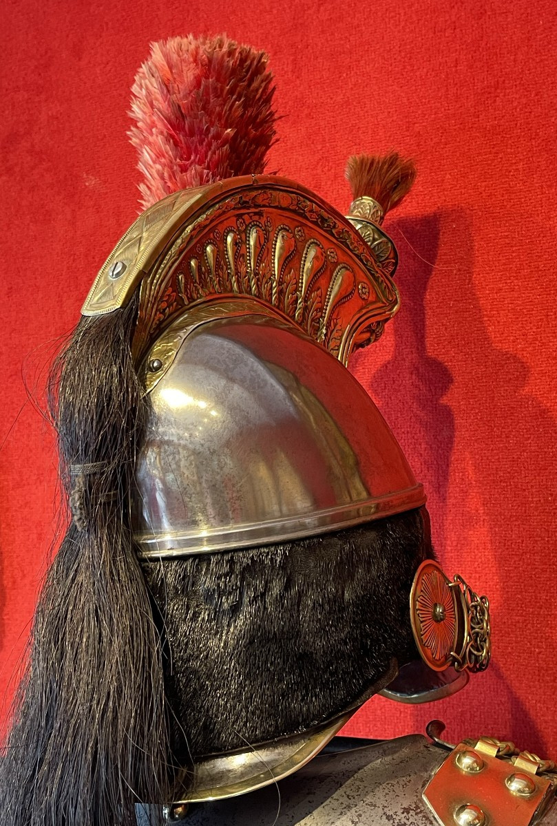 Casque et Cuirasse Troupe de Cuirassier, Cavalerie Second Empire Napoléon-photo-2