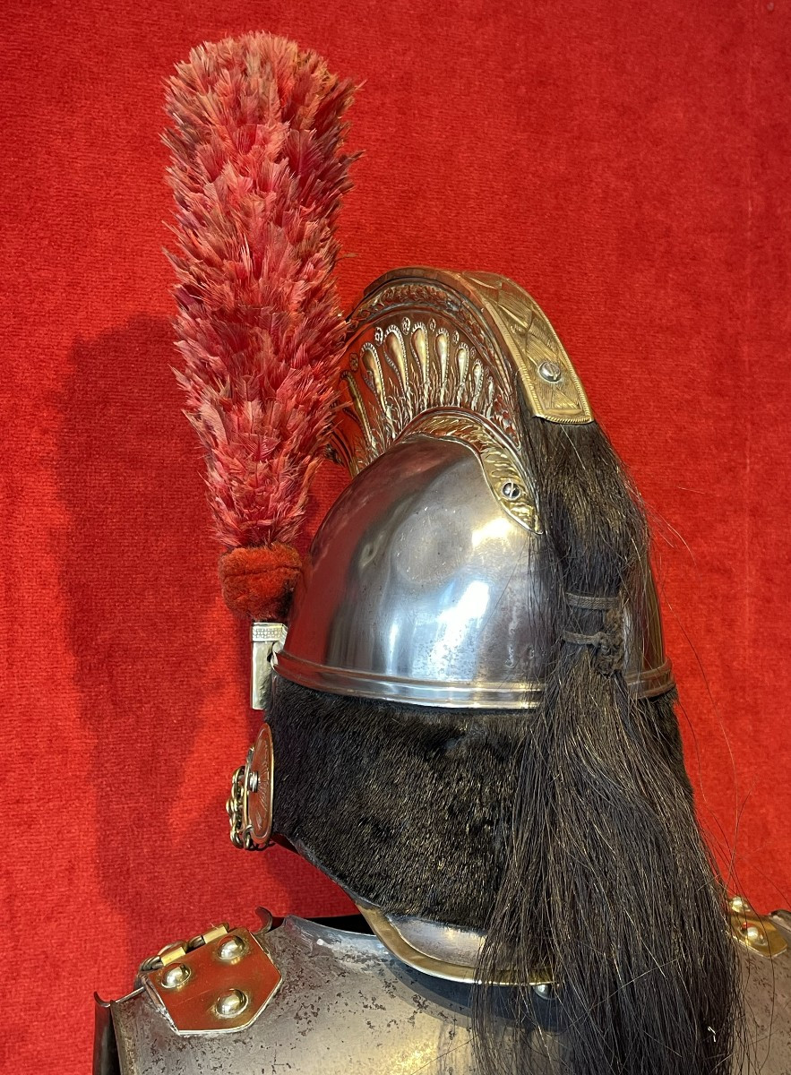 Casque et Cuirasse Troupe de Cuirassier, Cavalerie Second Empire Napoléon-photo-4