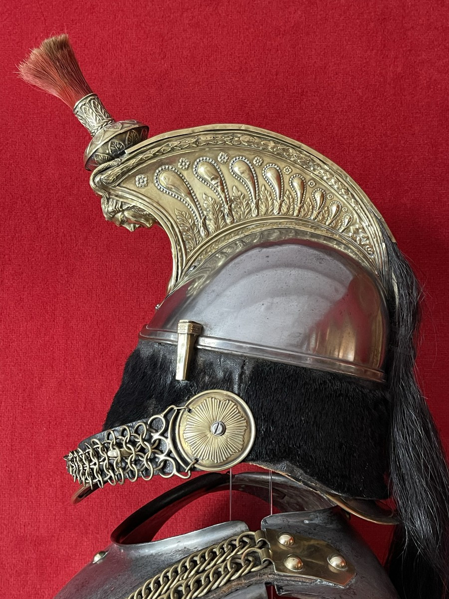 Casque et Cuirasse Troupe de Cuirassier, Cavalerie Second Empire Napoléon-photo-5