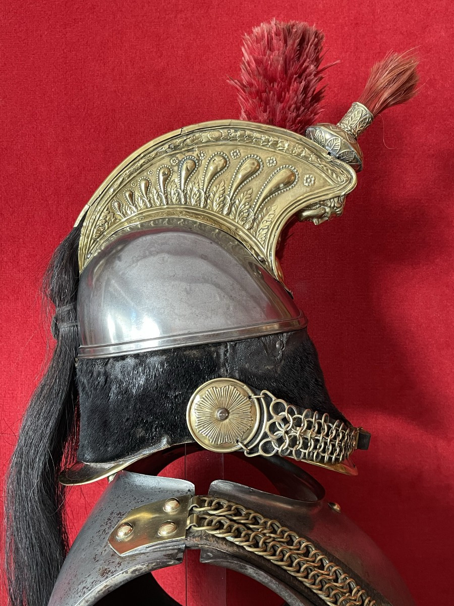 Casque et Cuirasse Troupe de Cuirassier, Cavalerie Second Empire Napoléon-photo-6