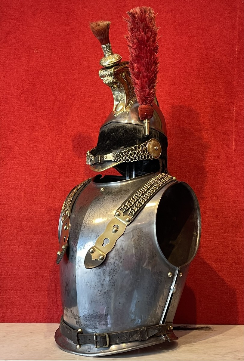 Casque et Cuirasse Troupe de Cuirassier, Cavalerie Second Empire Napoléon