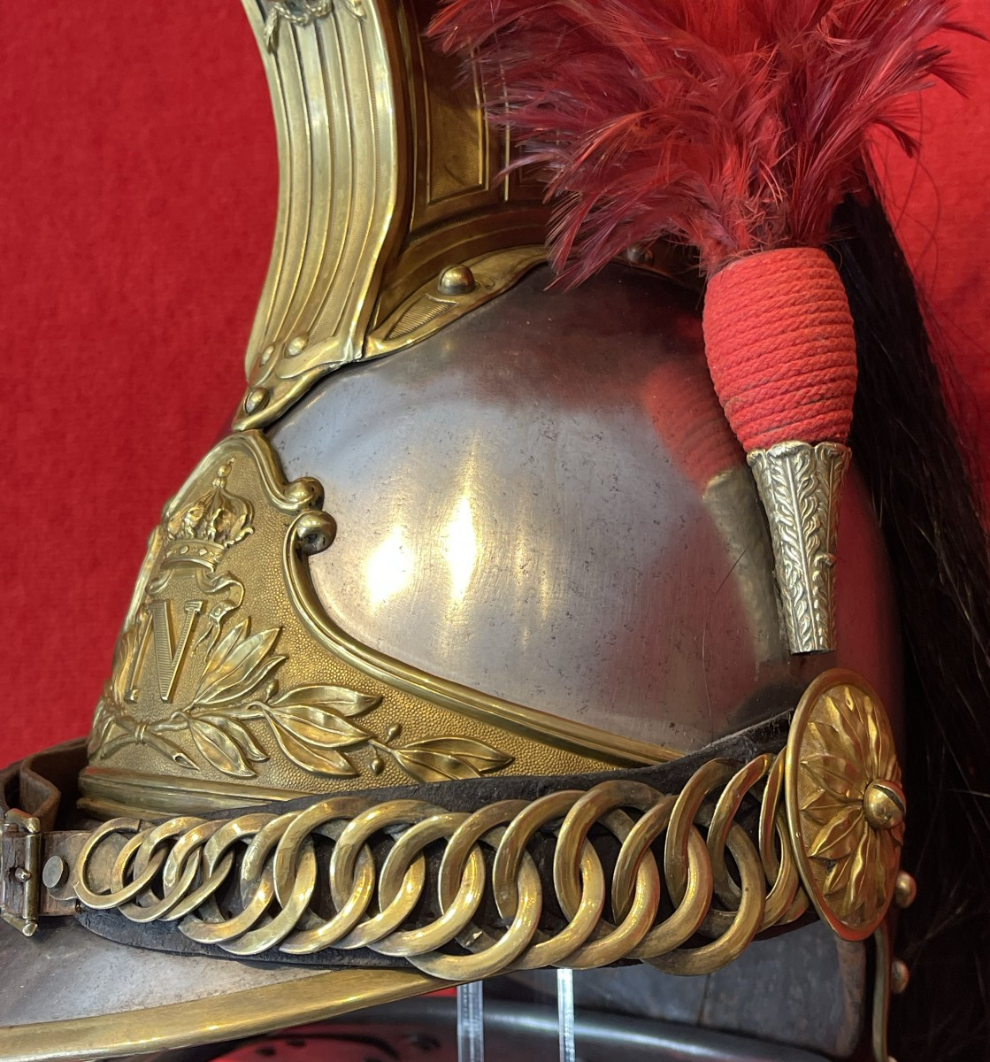 Napoleon III Imperial Guard Cuirassier Helmet And Cuirassier Set, Second Empire-photo-7