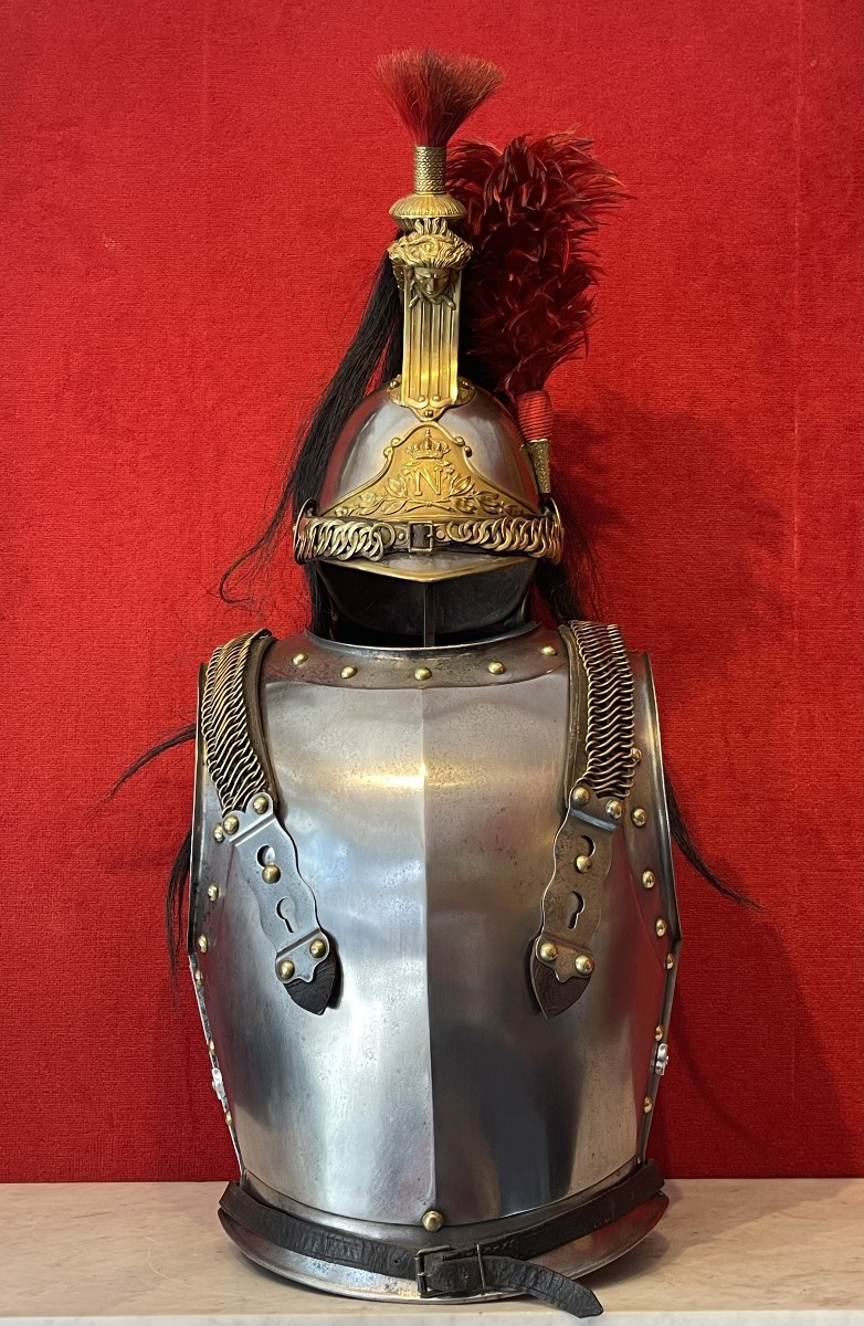 Napoleon III Imperial Guard Cuirassier Helmet And Cuirassier Set, Second Empire