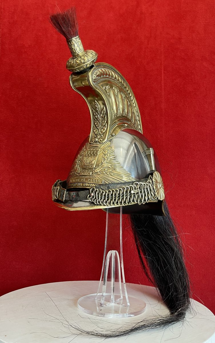 Casque Garde Républicaine à Cheval de Paris, 1860/1872, Napoléon III, Cavalerie 3e République