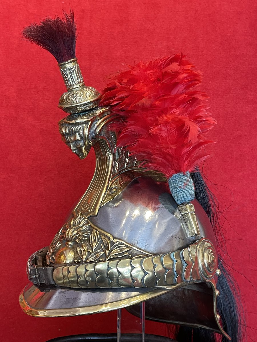 Set Of Helmet And Breastplate For A Line Cuirassier, French Cavalry, Third Republic, 1874-1914-photo-4