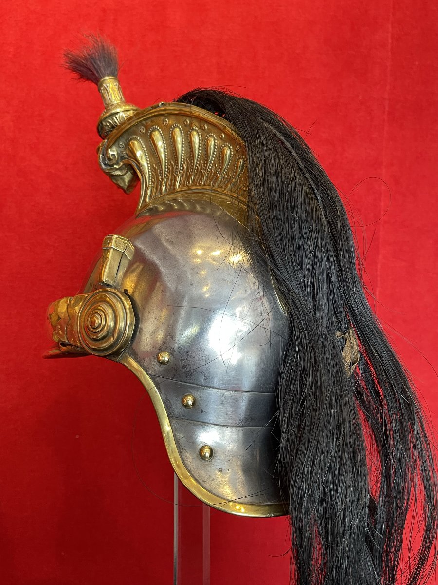 Set Of Helmet And Breastplate For A Line Cuirassier, French Cavalry, Third Republic, 1874-1914-photo-5