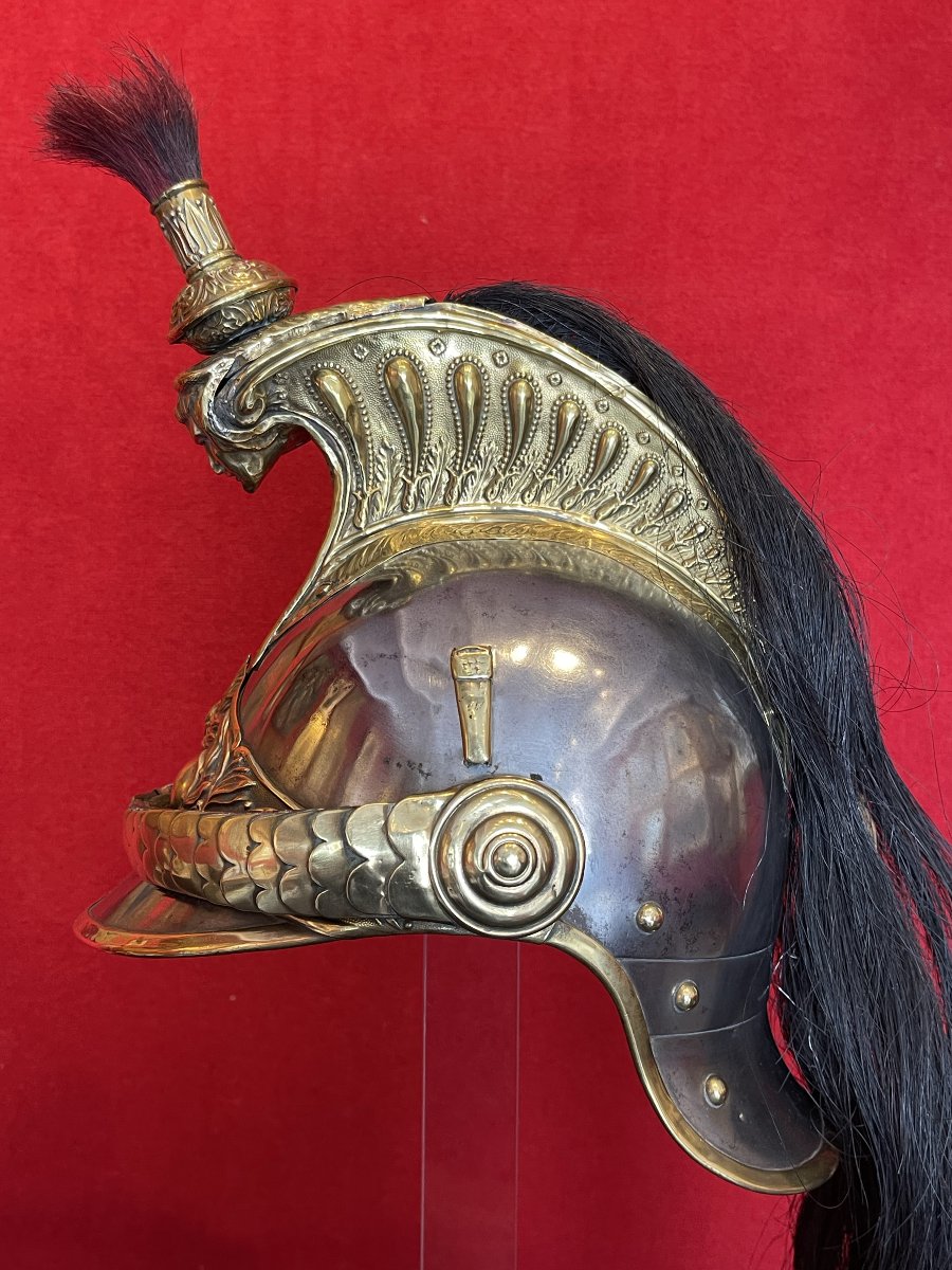 Set Of Helmet And Breastplate For A Line Cuirassier, French Cavalry, Third Republic, 1874-1914-photo-6