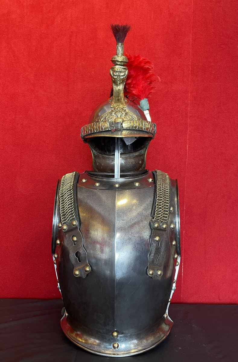 Set Of Helmet And Breastplate For A Line Cuirassier, French Cavalry, Third Republic, 1874-1914