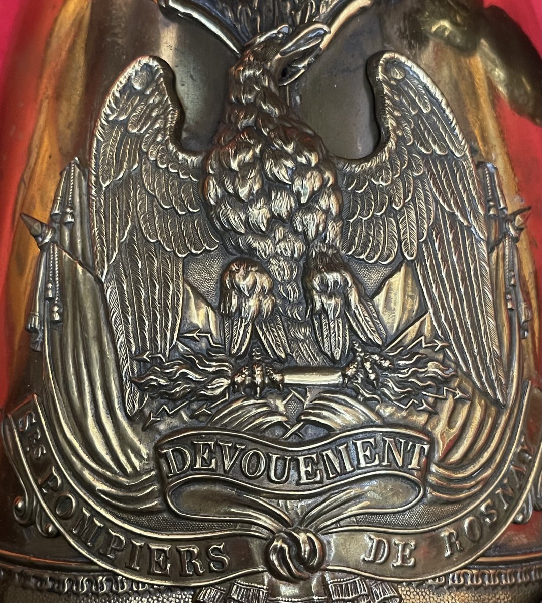 Casque Officier Sapeurs Pompiers Modèle 1821 d'Epoque  Second Empire Napoléon -photo-1