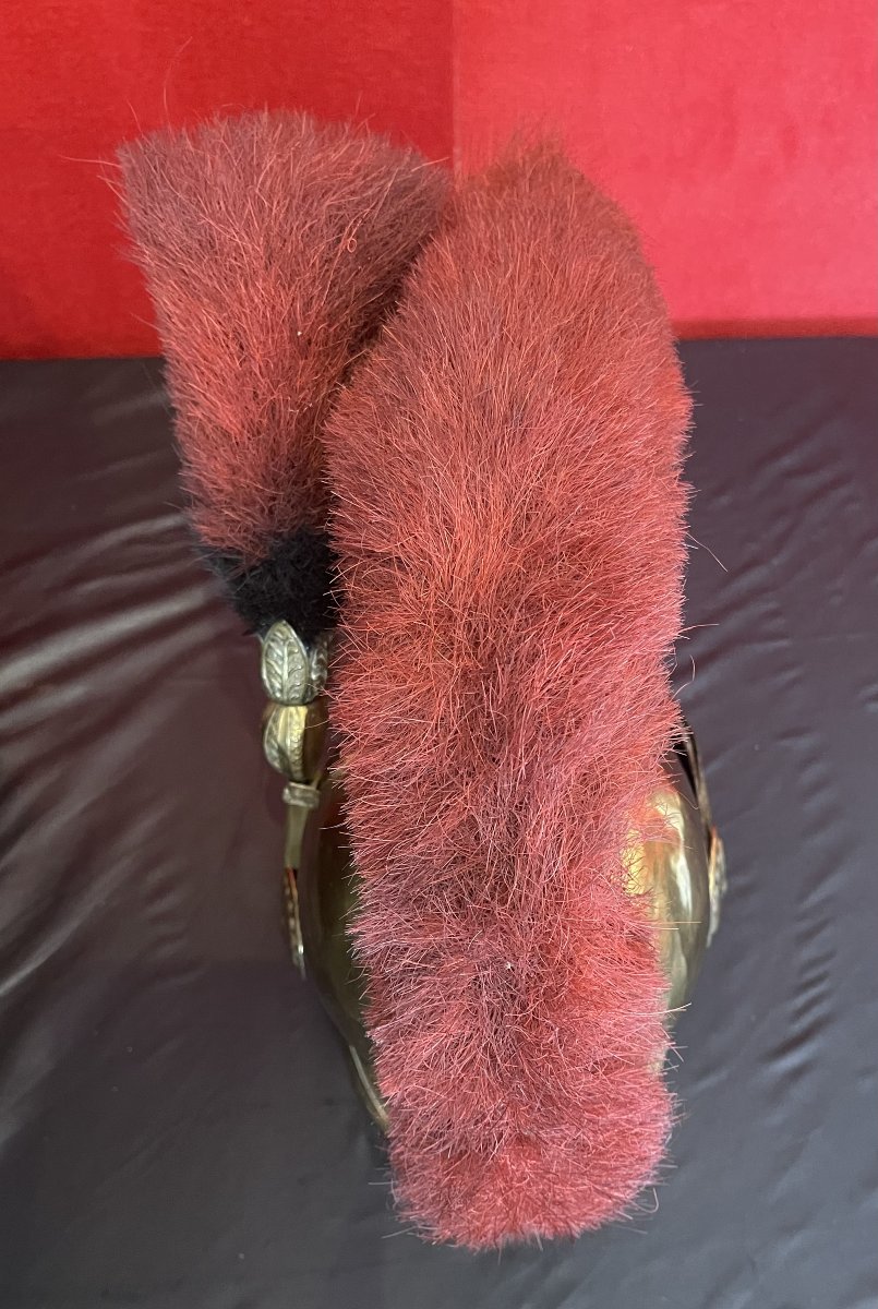 Casque Officier Sapeurs Pompiers Modèle 1821 d'Epoque  Second Empire Napoléon -photo-5