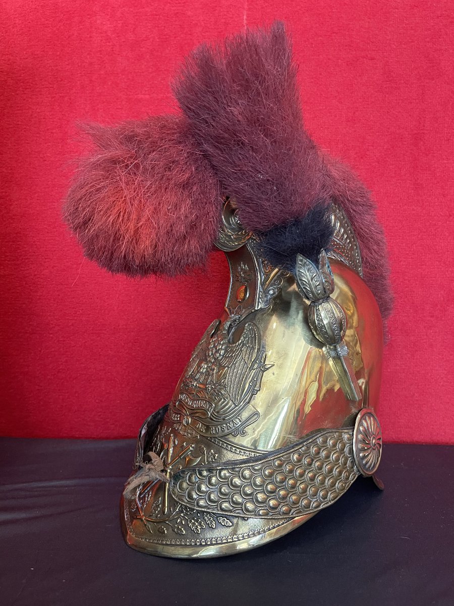 Casque Officier Sapeurs Pompiers Modèle 1821 d'Epoque  Second Empire Napoléon 