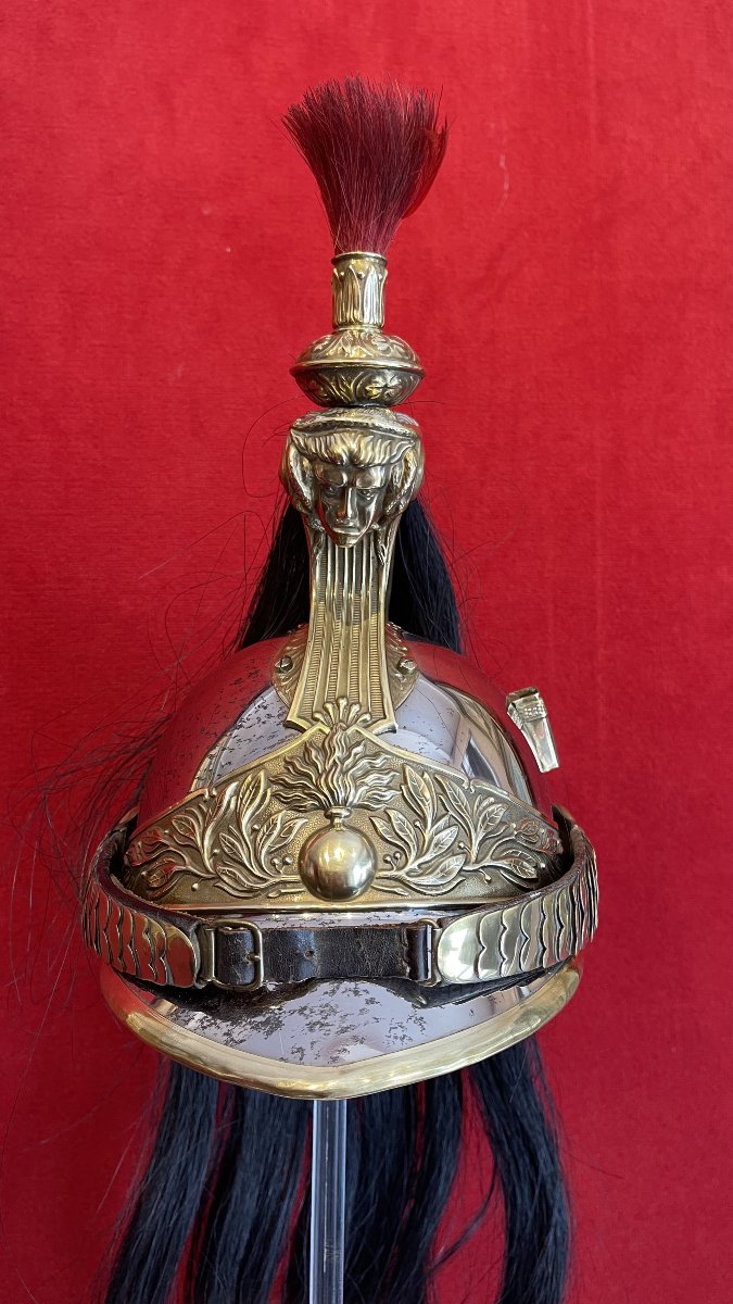 Ensemble Casque et Cuirasse de Cuirassier vers 1880/1900 , Cavalerie France 3e République WW1-photo-7