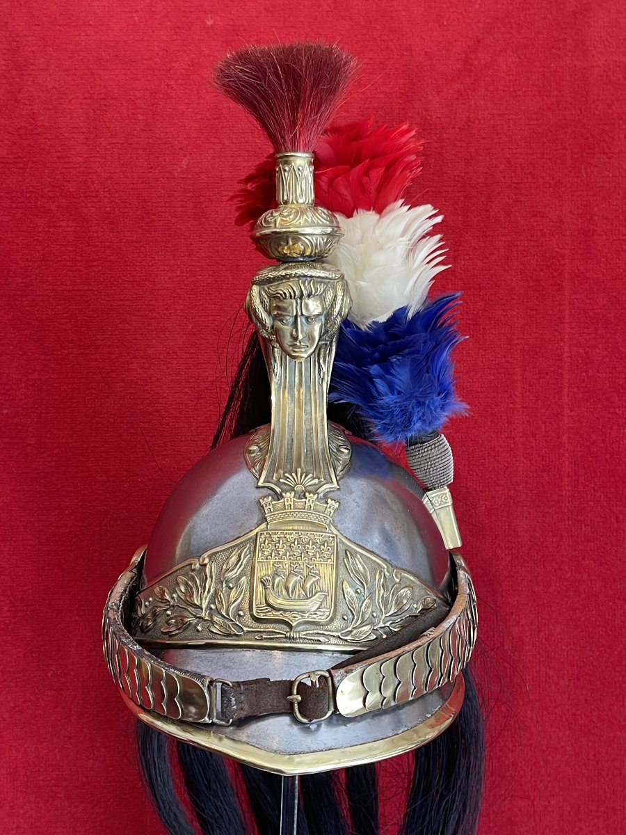 Casque Garde Républicaine à Cheval de Paris, vers 1885, France Cavalerie-photo-2