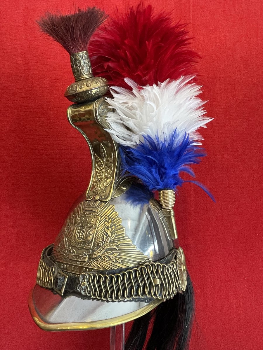Helmet Of The Paris Guard On Horseback, Model 1860–1872,  Cavalery Napoleon III Third Republic-photo-2