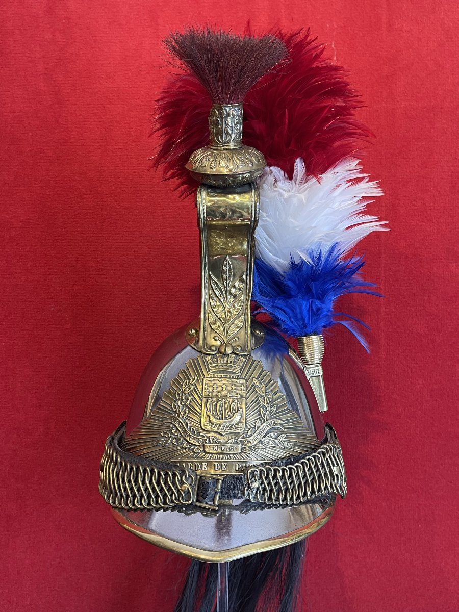 Helmet Of The Paris Guard On Horseback, Model 1860–1872,  Cavalery Napoleon III Third Republic-photo-3