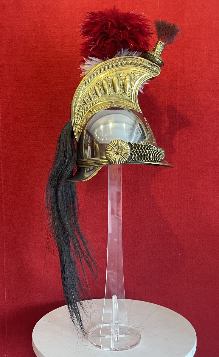 Helmet Of The Paris Guard On Horseback, Model 1860–1872,  Cavalery Napoleon III Third Republic-photo-2