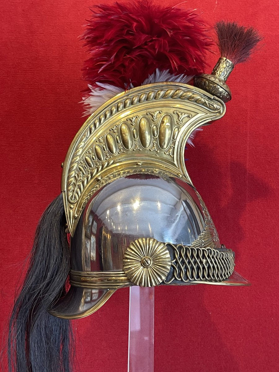 Helmet Of The Paris Guard On Horseback, Model 1860–1872,  Cavalery Napoleon III Third Republic-photo-3