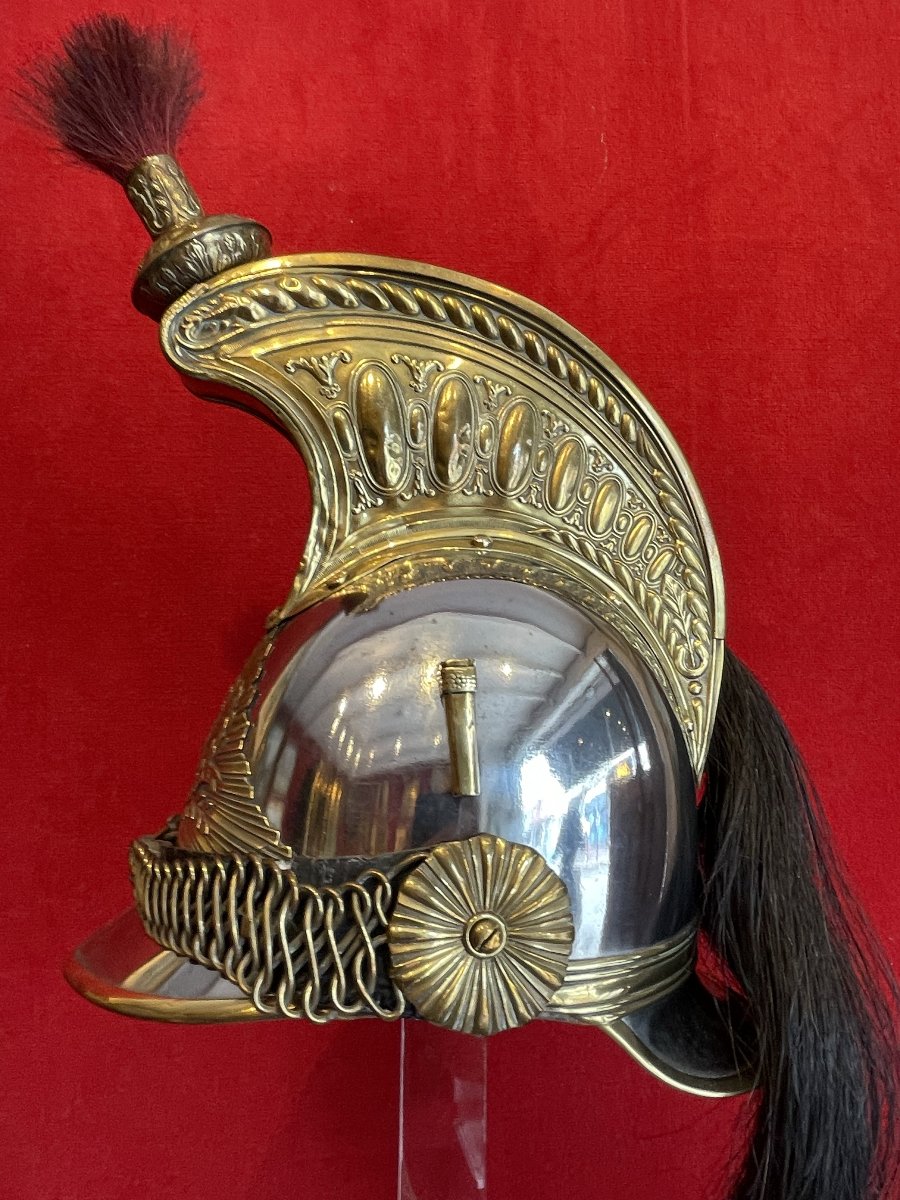 Helmet Of The Paris Guard On Horseback, Model 1860–1872,  Cavalery Napoleon III Third Republic-photo-4