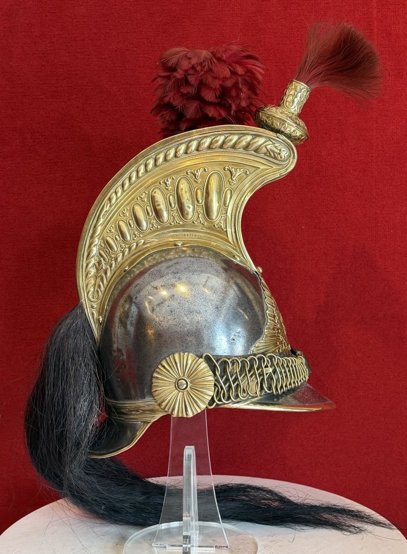 Paris Mounted Guard Helmet, M1860/1872, Cavalry Of Napoleon III / Third Republic / Republican-photo-4