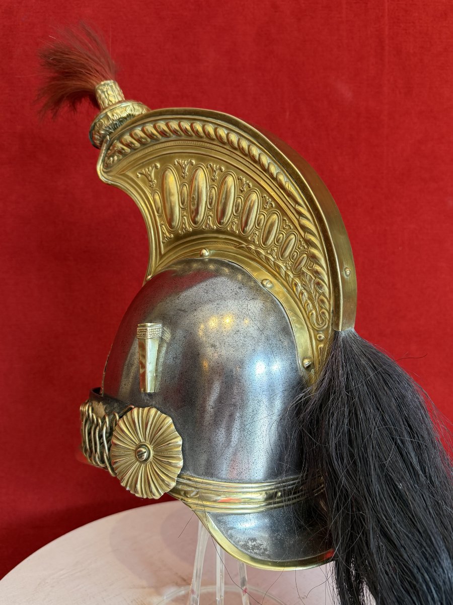 Paris Mounted Guard Helmet, M1860/1872, Cavalry Of Napoleon III / Third Republic / Republican-photo-2
