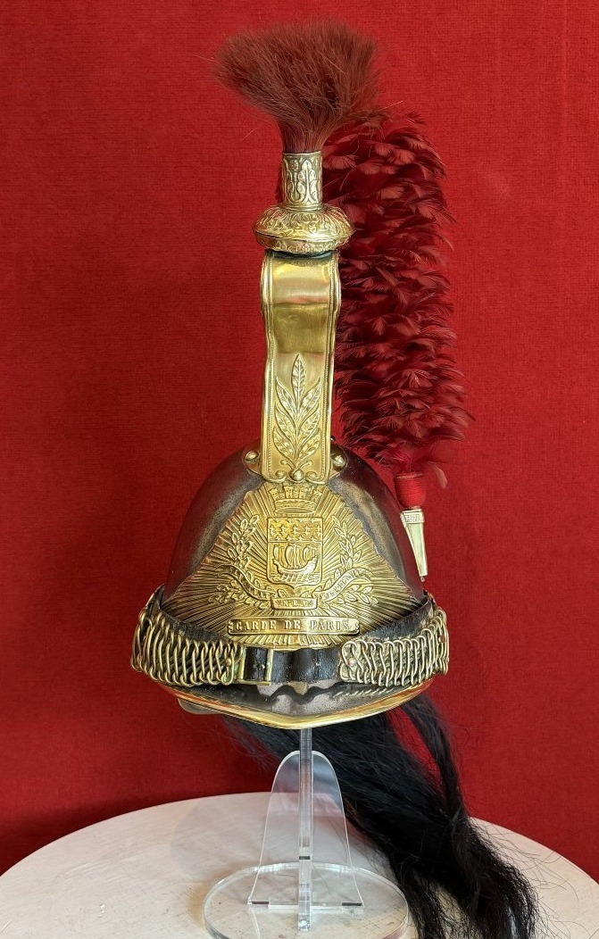 Paris Mounted Guard Helmet, M1860/1872, Cavalry Of Napoleon III / Third Republic / Republican
