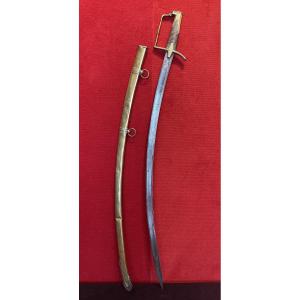 Cavalry Officer's Sabre, France Circa 1800 / Napoleon Bonaparte / Empire / Damascus Blade