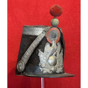 Shako officier Garde Nationale Modèle 1848, France Deuxième République 1848-1852, Nominatif