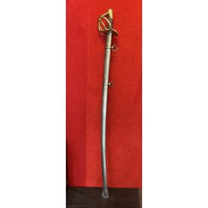 Sabre Officier Cavalerie Lourde 1822 Bancal, Epoque Louis-Philippe / Napoléon III, Cuirassier