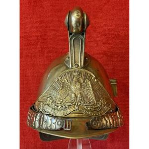 Casque Sapeur Pompier Modèle 1855, France Second Empire / Magny-sur-Tille