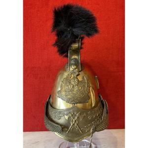 Casque Officier Sapeur-Pompier Modèle 1821/52, France Epoque Louis-Philippe Napoléon III