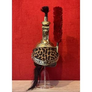 Casque de Dragons, Modèle 1858, Second Empire Napoléon III /  Troisième République Cavalerie 