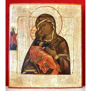 Icon Of The Virgin Of Tenderness From Vladimir, Russia, 18th Century / Mary, Mother Of God -
