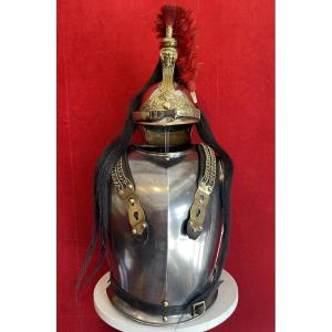Helmet And Breastplate Set For French Cuirassier, Circa 1880/1900, France Third Republic, Ww1