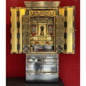 Monumental Buddhist Altar, Edo Japan (1603–1868) / Buddha / Butsudan / Zushi / Chinese Lacquer