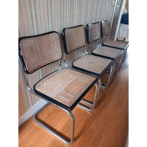 Lot 4 Cesca B32 Chairs By Marcel Breuer