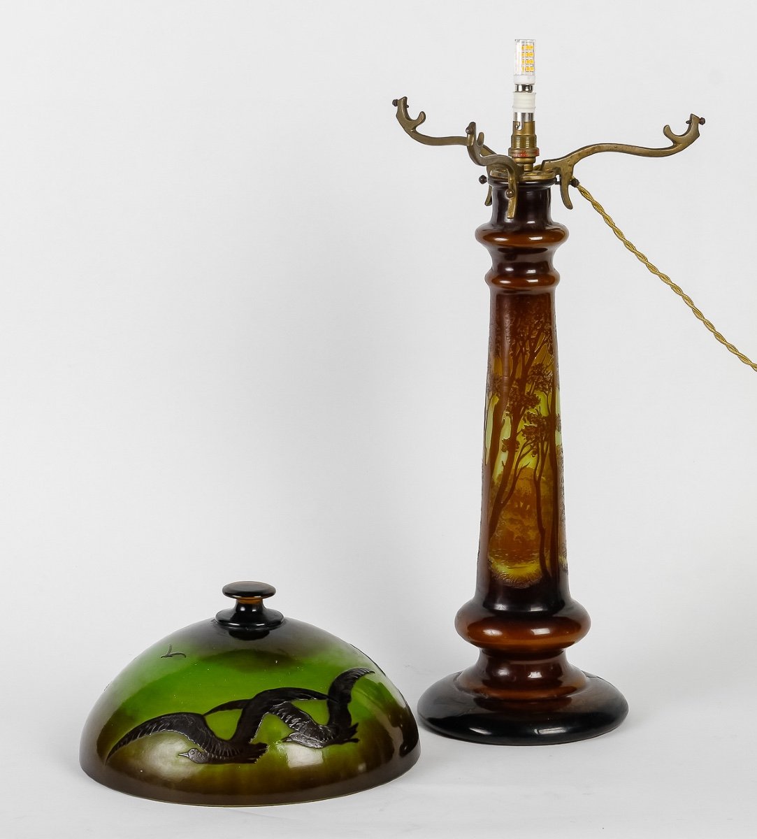 Emile Galle Lampe Art Nouveau -photo-1