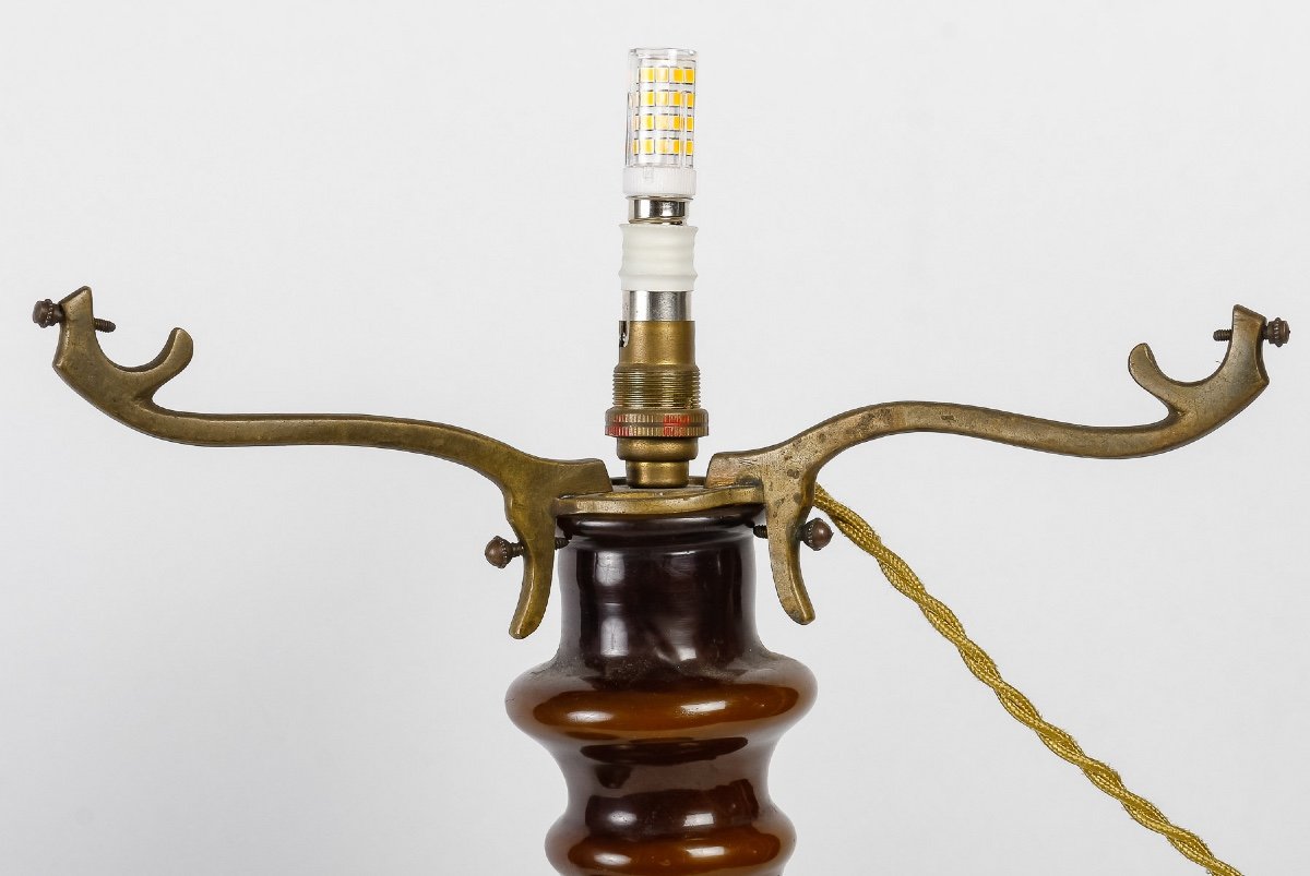 Emile Galle Art Nouveau Lamp -photo-2