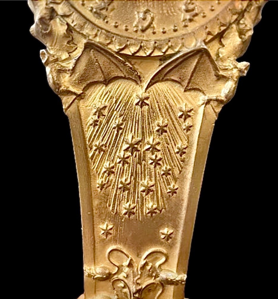 Louchet Small Art Nouveau Clock-photo-3