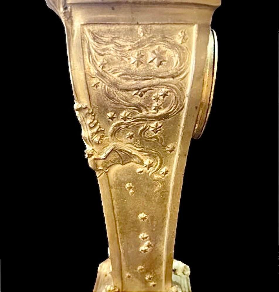 Louchet Small Art Nouveau Clock-photo-3
