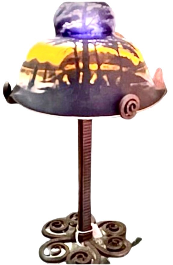 Lampe De Muller Freres Luneville -photo-2