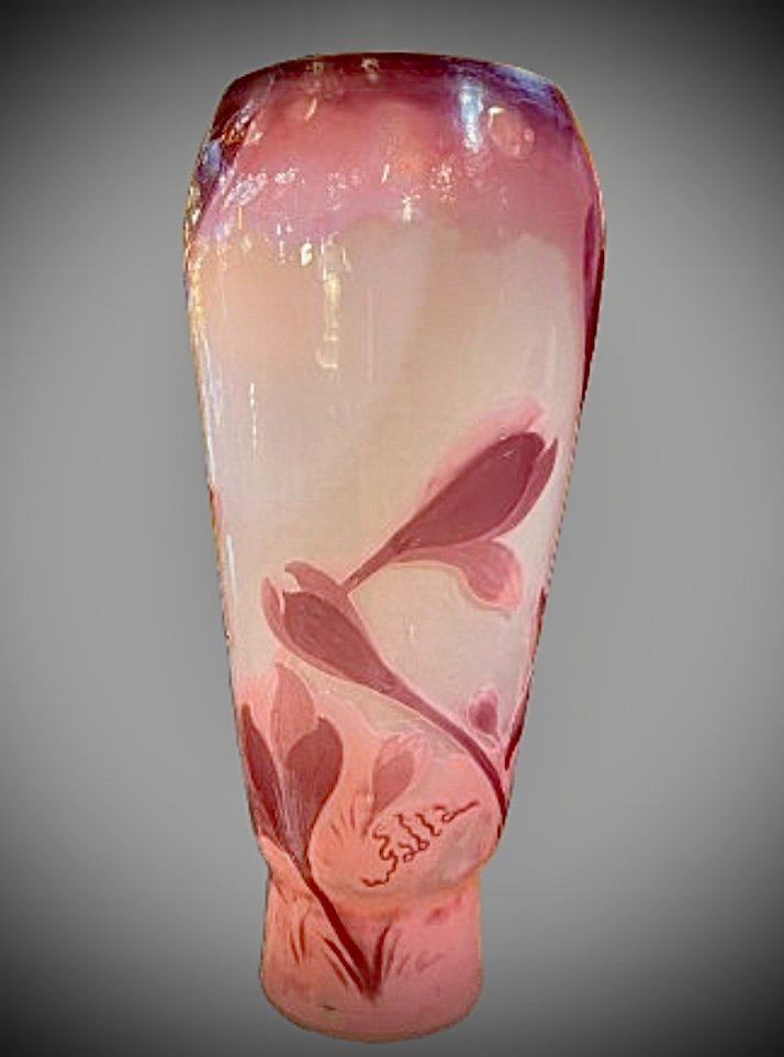 Emile Galle Vase Aux Crocus -photo-3