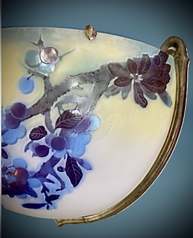 émile Gallé Front Wall Light -photo-3