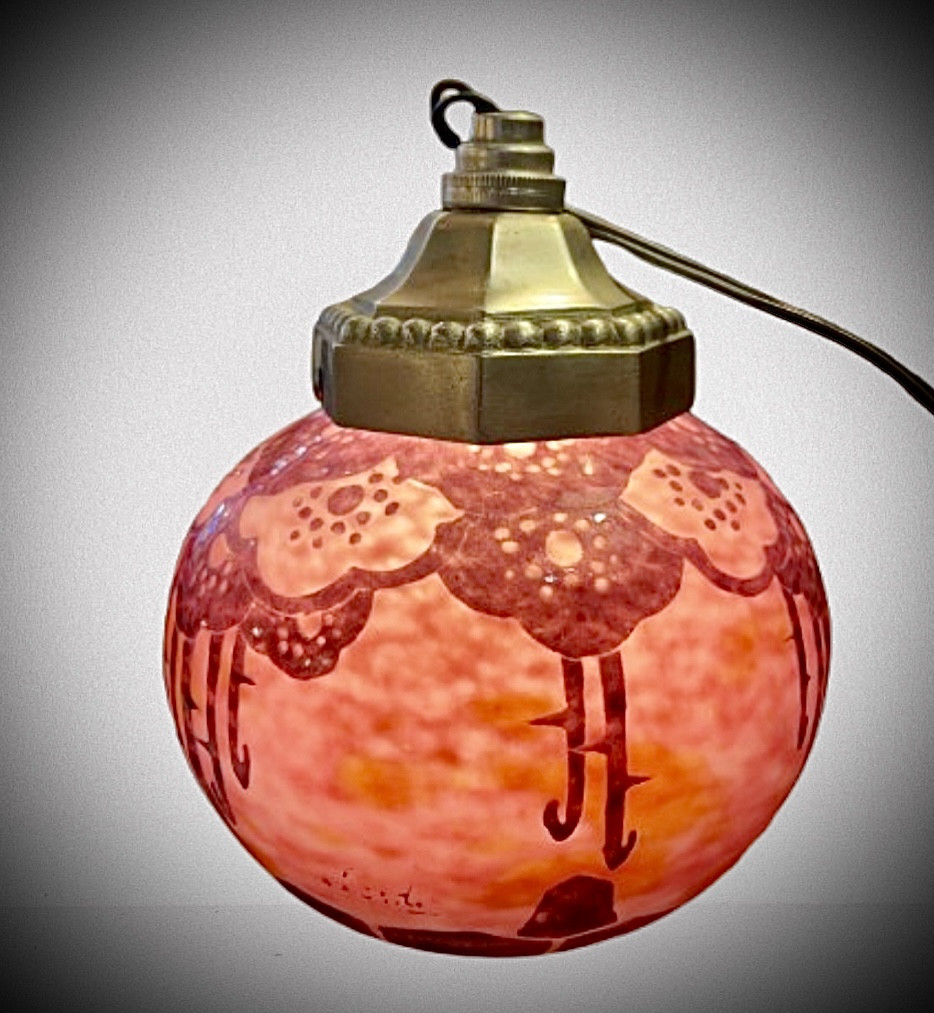 Schneider Night Light Ball Vase Eglantines -photo-1