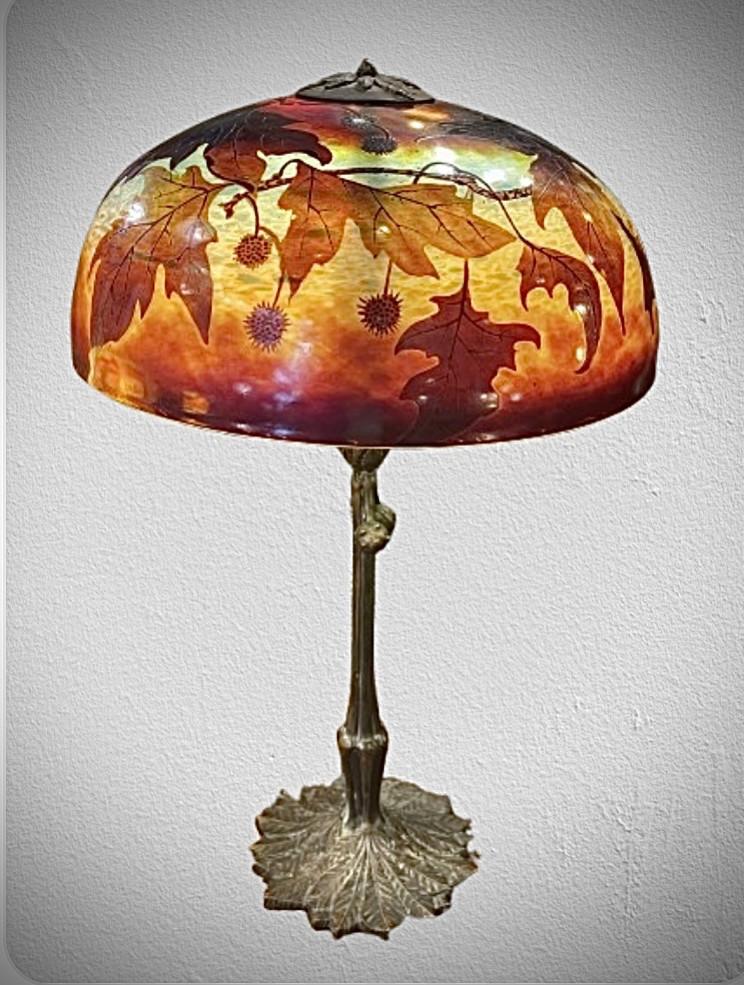 Lampe importante de Muller frères Luneville