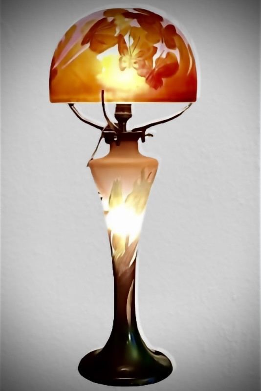 Émile Gallé grande Lampe -photo-2