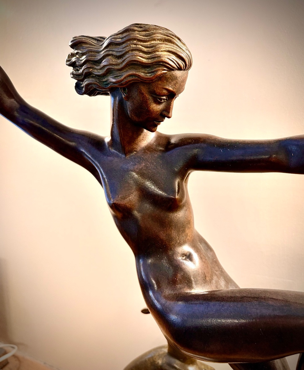 Marcel Bouraine   Bronze  Art Deco -photo-4