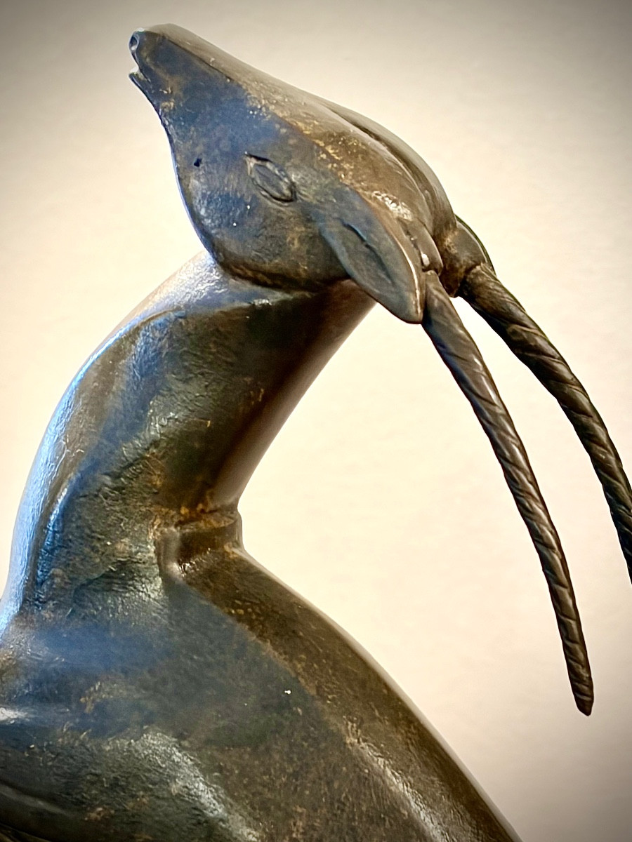 Marcel Bouraine   Bronze  Art Deco -photo-4
