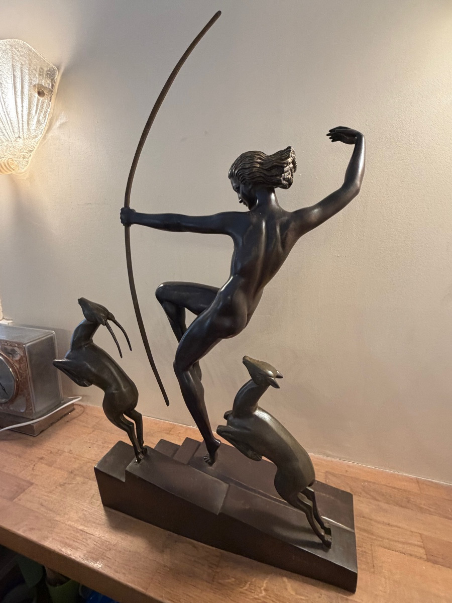 Marcel Bouraine   Bronze  Art Deco -photo-6