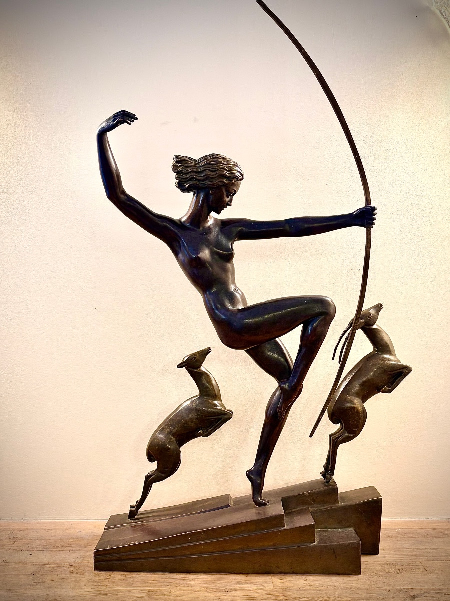 Marcel Bouraine   Bronze  Art Deco -photo-7